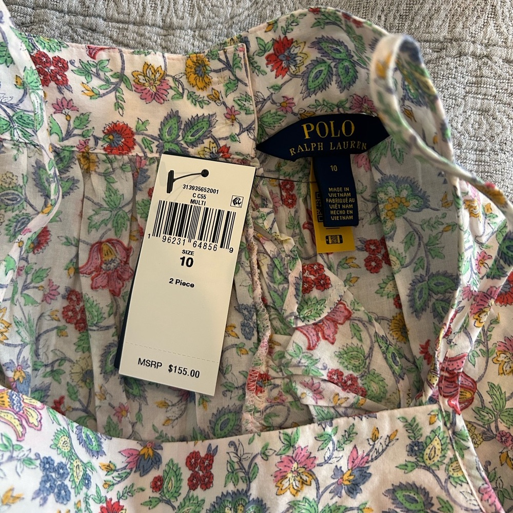 Polo Ralph Lauren Floral Sleeveless Top and Pants Set - Picture 4 of 10